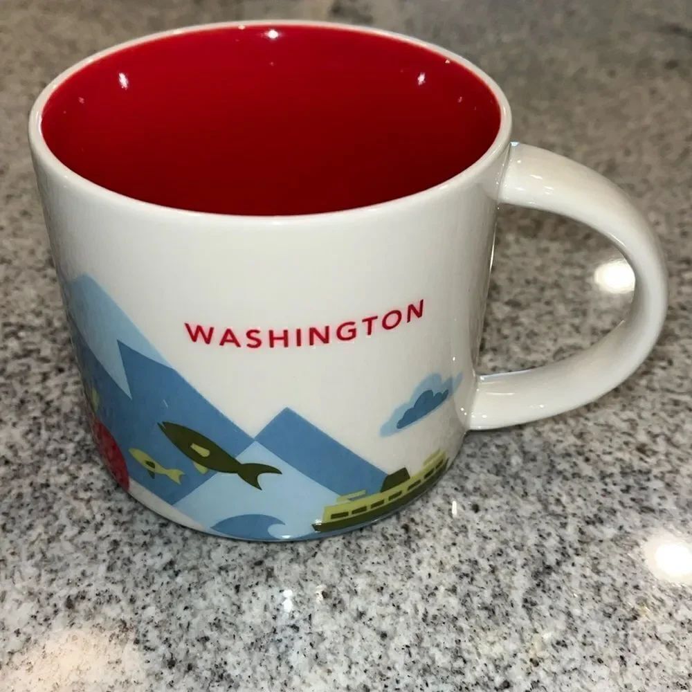STARBUCKS Washington State Olympia Capitol You Are Here Collectible Mug cup